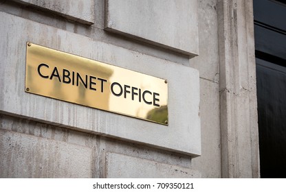 The Cabinet Office, Whitehall, Westminster, London. The UK Government Department Responsible For Supporting The Prime Minister And Senior Ministers.