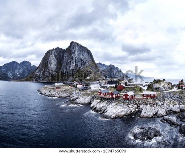 Cabins Hamnoy Village Spring Season Lofoten Stock Photo Edit Now