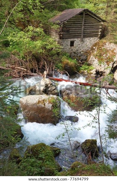 Cabins Mountains During Spring Stock Photo Edit Now 77694799