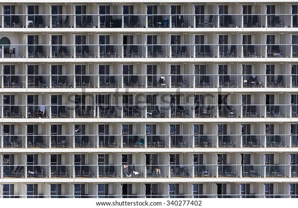 Cabins On Large Cruise Ship Stock Photo Edit Now 340277402