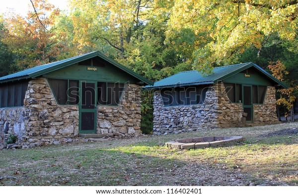 Cabins Very Old Boy Scout Camp Stock Photo Edit Now 116402401