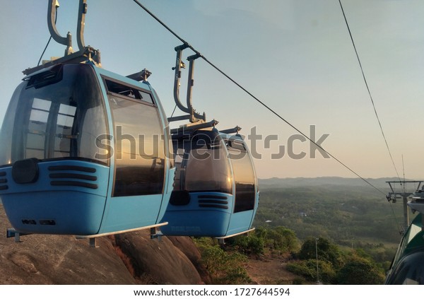 Cable car ,\
an adventures means of\
transportation.