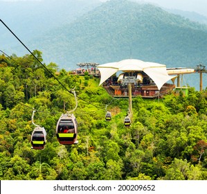 Cable Car On Langkawi Island, Malaysia.