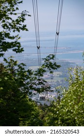 The Pfänder Cable Car Overlooking Lake Constance. Below Is The Austrian Town Of Bregenz. 