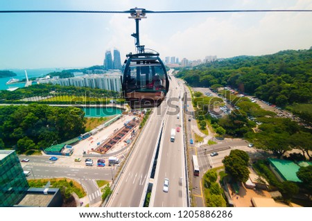 cable car in Singapore