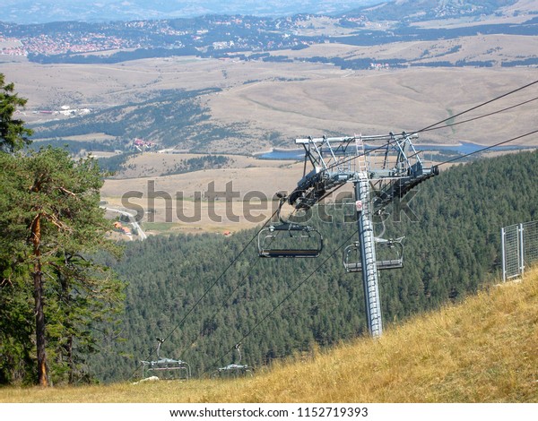 Cable\
car - Ski lift on mountain\
Tornik,Zlatibor,Serbia.