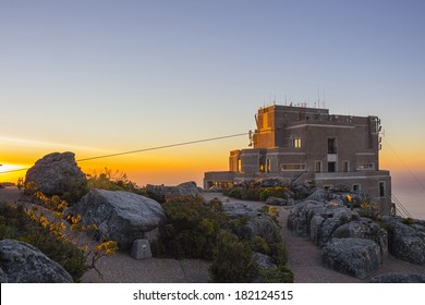 Cable Car Station At Top of Table Mountain with the viewing areas - Shutterstock ID 182124515