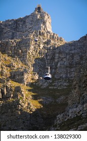 Cable car to table mountain in Cape Town, South Africa