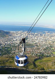 Cable Car To Table Mountain In Cape Town