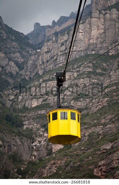 Cable car to the top\
of Montserrat, Spain