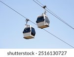 cable car transportation through sky on top of tbilisi city georgia