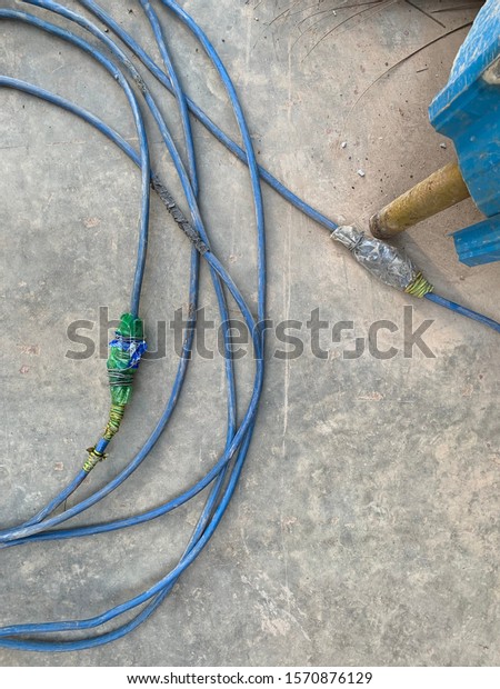The cable\
is damage  from working at\
construction.