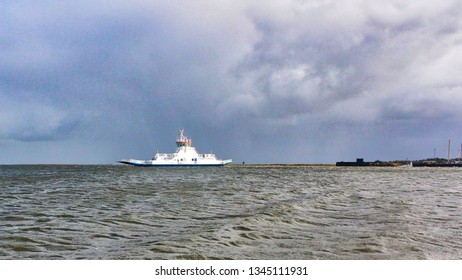 The Cable Ferry Crosses Randers Fjord