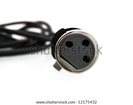Cable isolated on white