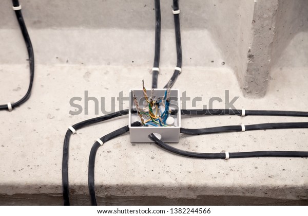 Cable Laying Ceiling Electrical Wires On Stock Photo Edit Now