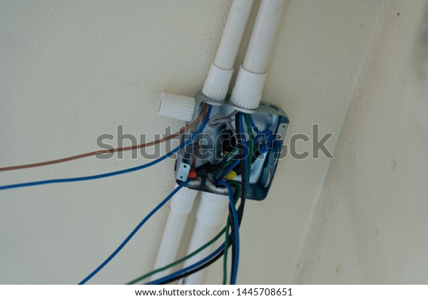 Cable Laying Ceiling Electrical Wires On Stock Photo Edit Now