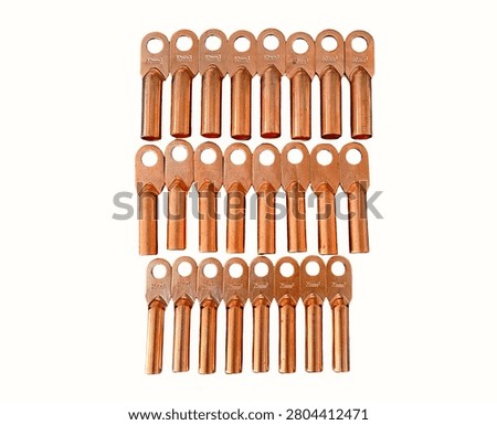 Cable lugs from material copper, in 3 difference size