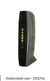 Cable Modem With Leds On