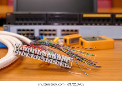 Cable On Patch Panel Private Automatic Stock Photo 637210705 | Shutterstock