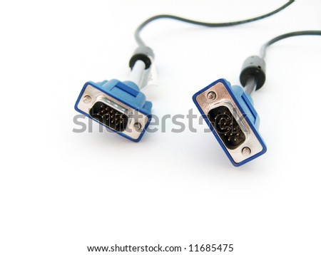 Cable on white background.