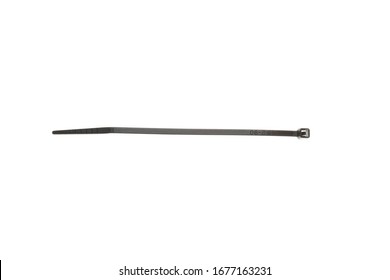 Cable Tie, Zip Tie, Isolated On White Background.