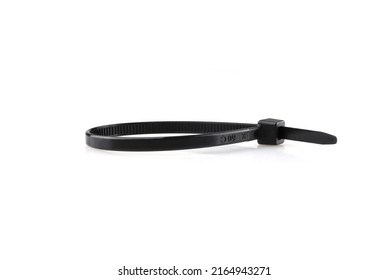 Cable ties isolated on white background