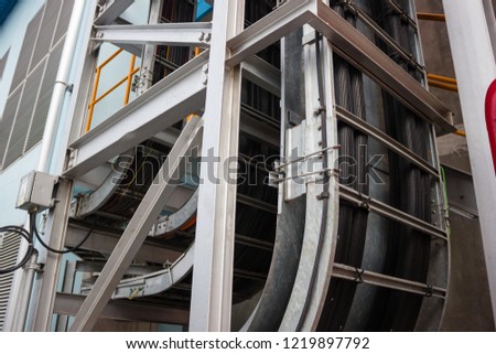 Cable tray and Cable ladder on Pipe Rack