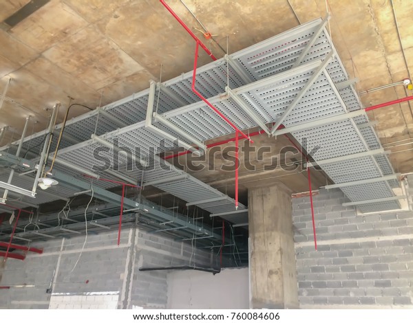 Cable Tray Structural On Ceiling Stock Photo Edit Now