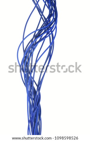  Cable wire isolated on white background