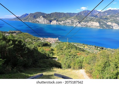 Cablecar from Malcesine to Monte Baldo. Top Station, ca. 1700m. Lake Garda, Italy, Europe. - Powered by Shutterstock