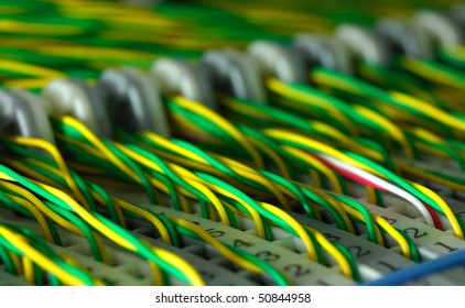 Cables Connected To Servers In A Datacenter