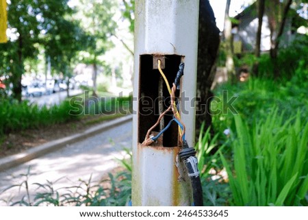 cables from an electric pole that require more maintenance