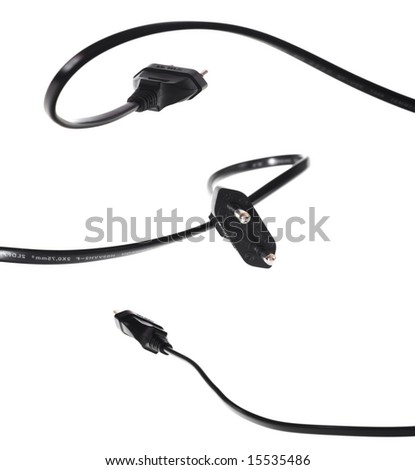 cables isolated on white background