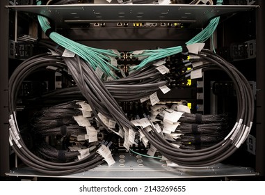 Cables of a super computer.