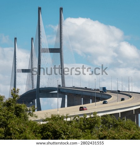 Cable-stayed Sidney Lanier Bridge in Brunswick, Georgia, USA.