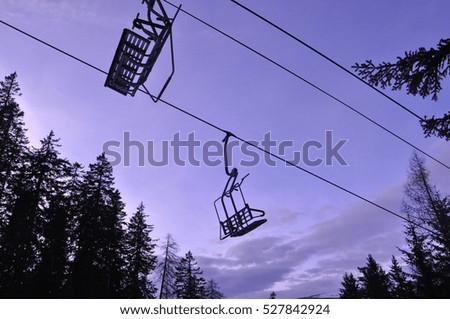 Similar – Image, Stock Photo air taxi Cable car