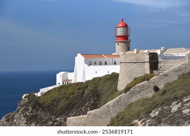Cabo de Sāo Vicente lighthouse in SW Portugal