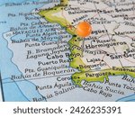 Cabo Rojo, Puerto Rico map marked by an orange tack.