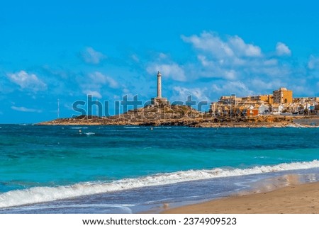 Cabo,de,Palos, Spain, landscape, seascape, Lighthouse, Buildings,