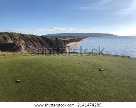 Cabot cliffs 17th tee on the edge