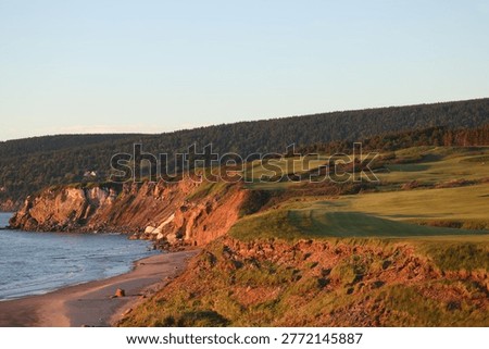 Cabot Cliffs Golf course sunset Cape Breton  Nova Scotia Cabot Trail 