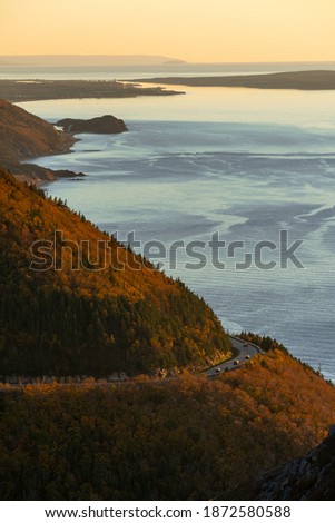 Cabot Trail from the Skyline Trail, Cape Breton, Nova Scotia, Canada