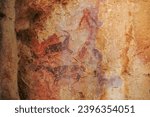 Cabrafreixet cave paintings, Unesco heritage site in Tarragona province, Catalonia spain.