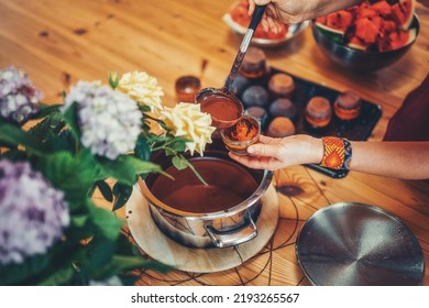 Cacao ceremony, heart opening medicine. Ceremony space. - Shutterstock ID 2193265567