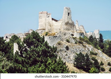 Cachtice Castle, Slovakia. The Castle Was A Residence And Later The Prison Of The Countess Elizabeth Bathory, Who Is Alleged To Have Been The World's Most Prolific Female Serial Killer.