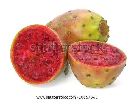 cactaceous fig isolated on white background