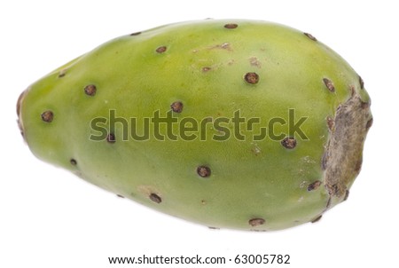 Cactaceous Fig Prickly Pear Fruit Found on a Cactus.