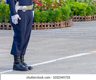 Cadet in Military dress uniform stand on the street. - Powered by Shutterstock