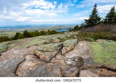 Cadillac Mountain In Acadia National Park In The Spring