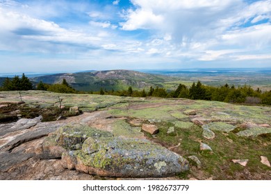 Cadillac Mountain In Acadia National Park In The Spring